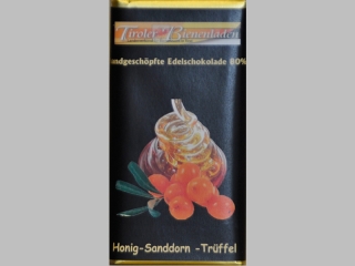 Schoko Honig Sanddorn-Trüffel 80%, 70g