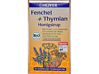 Fenchel + Thymian Honigsirup, 250g