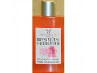 Haslinger Rosen Pflegeduschbad mit Aprikosenkernöl