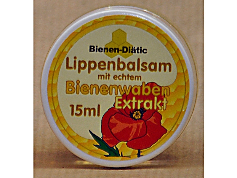 Lippenbalsam mit Bienenwachs Glas 15ml